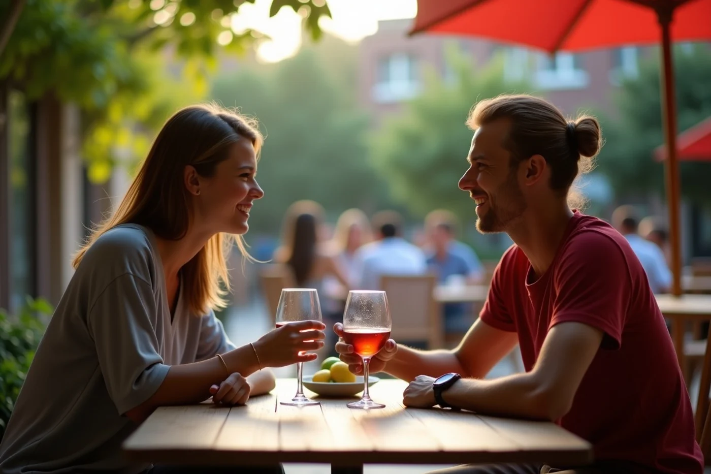 Lunch Date or Evening Date for a First Meeting? - editorial photograph