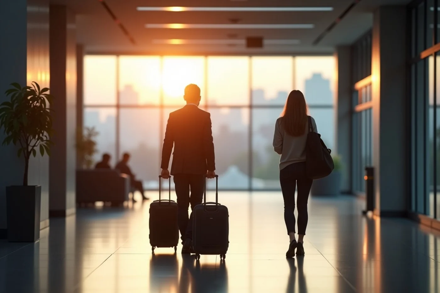 When Work Travel Interrupts a New Relationship - editorial photograph